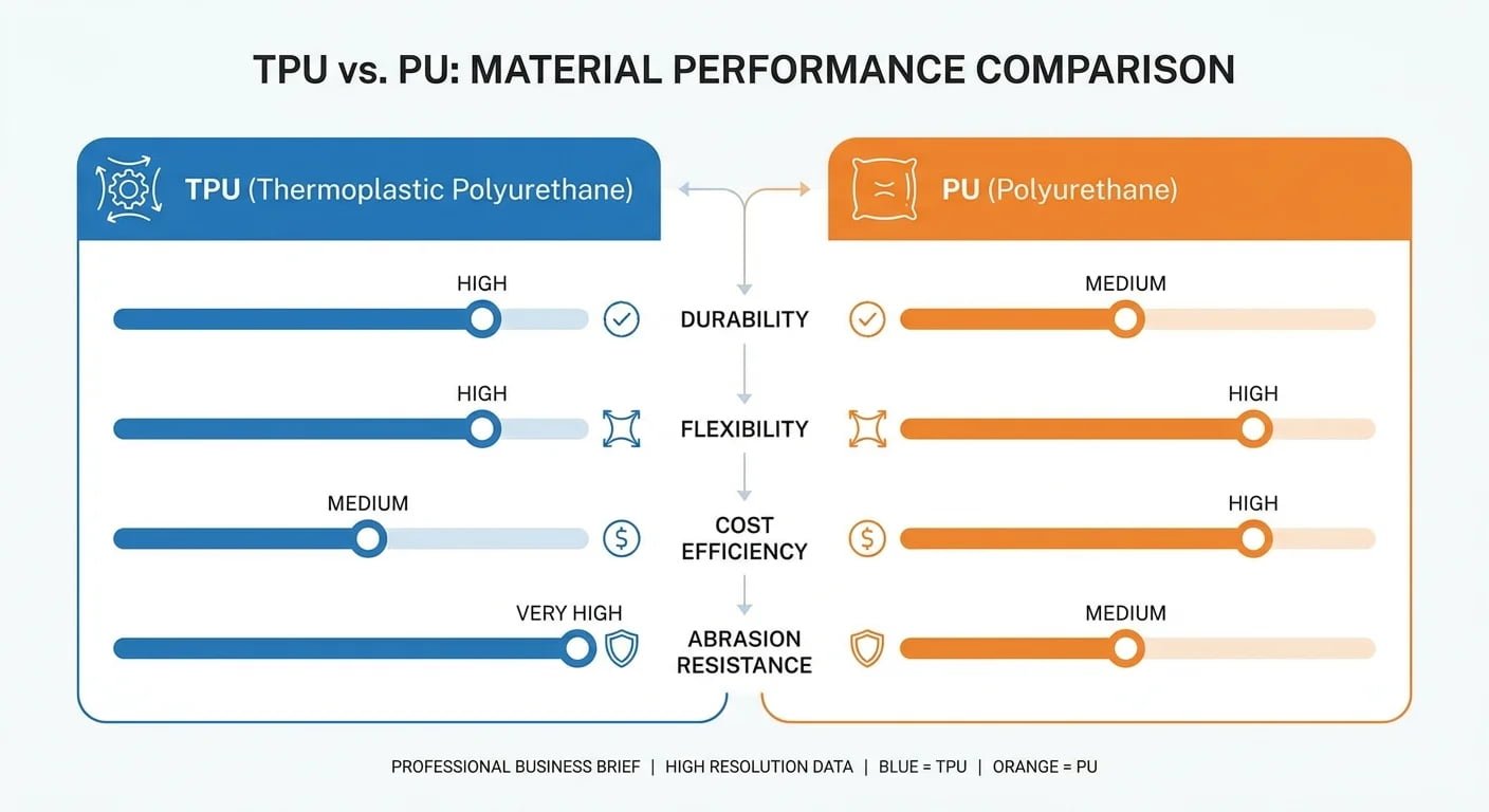 TPU vs PU Performance Comparison A chart comparing performance metrics of TPU and PU